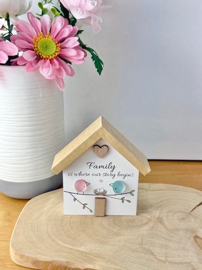 Pebble Glass House - Family is where our story begins