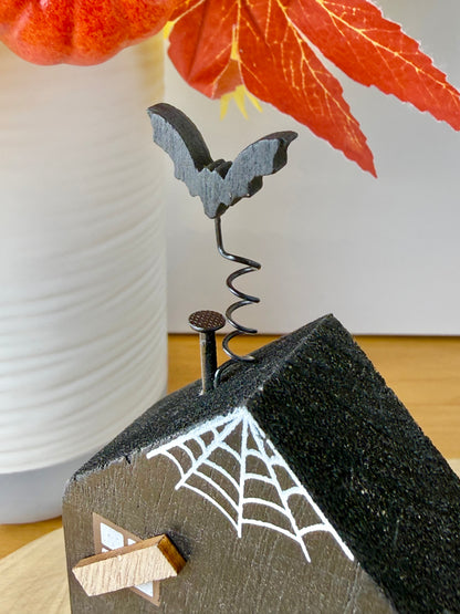 Pair of Wooden Halloween Houses