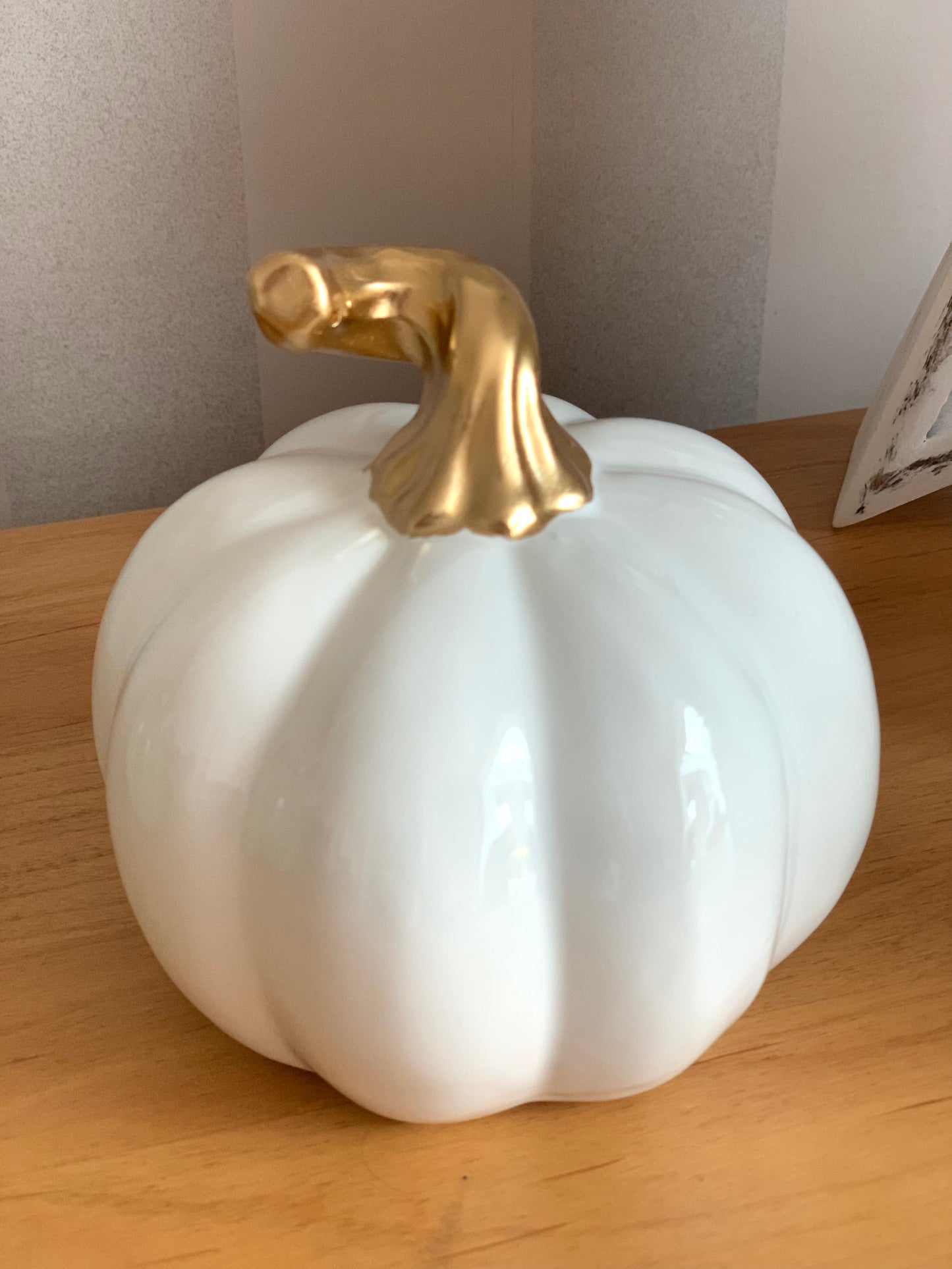 Ceramic White Pumpkin - Medium & Small