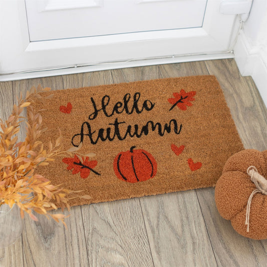 Hello Autumn Door Mat