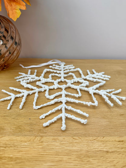 White hanging Christmas Snowflakes - 3 sizes