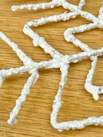 White hanging Christmas Snowflakes - 3 sizes