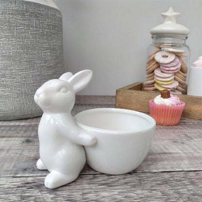 Ceramic Rabbit Snack Bowl/Trinket Dish
